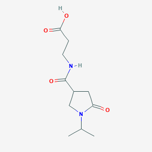 3-(1-Isopropyl-5-oxopyrrolidine-3-carboxamido)propanoic acid