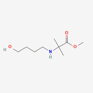 molecular formula C9H19NO3 B15537301 Methyl 2-((4-hydroxybutyl)amino)-2-methylpropanoate 