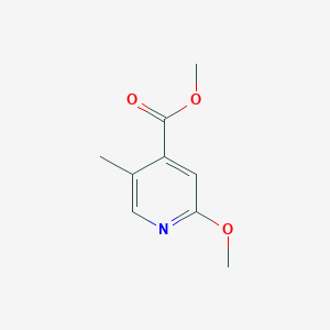 molecular formula C9H11NO3 B15537388 Methyl 2-methoxy-5-methylisonicotinate CAS No. 944838-10-2