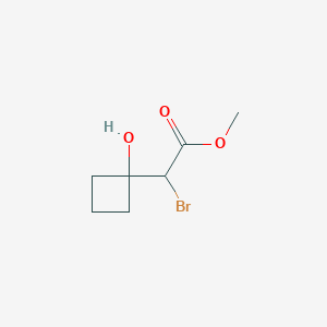 Methyl 2-bromo-2-(1-hydroxycyclobutyl)acetate