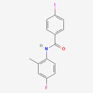 N-(4-fluoro-2-methylphenyl)-4-iodobenzamide