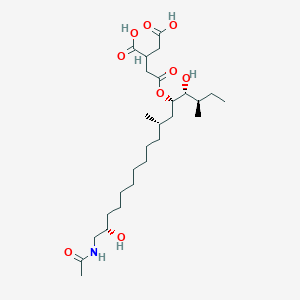 2-(2-(((3R,4R,5S,7S,16S)-17-Acetamido-4,16-dihydroxy-3,7-dimethylheptadecan-5-yl)oxy)-2-oxoethyl)succinic acid