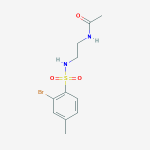 n-(2-((2-Bromo-4-methylphenyl)sulfonamido)ethyl)acetamide