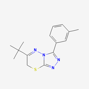 6-tert-butyl-3-(3-methylphenyl)-7H-[1,2,4]triazolo[3,4-b][1,3,4]thiadiazine