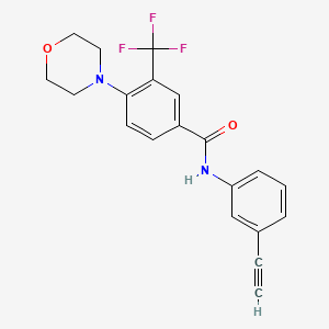 N-(3-Ethynylphenyl)-4-morpholino-3-(trifluoromethyl)benzamide