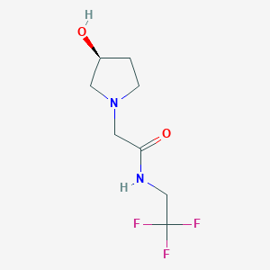 (S)-2-(3-Hydroxypyrrolidin-1-yl)-N-(2,2,2-trifluoroethyl)acetamide