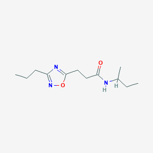 n-(Sec-butyl)-3-(3-propyl-1,2,4-oxadiazol-5-yl)propanamide