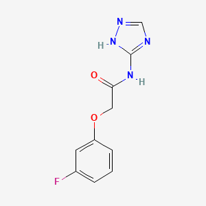 2-(3-fluorophenoxy)-N-(4H-1,2,4-triazol-3-yl)acetamide