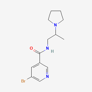 5-Bromo-N-(2-(pyrrolidin-1-yl)propyl)nicotinamide