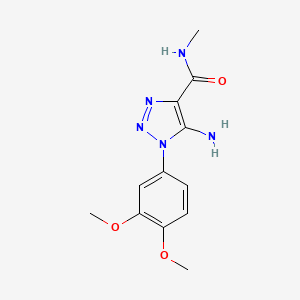 5-amino-1-(3,4-dimethoxyphenyl)-N-methyl-1H-1,2,3-triazole-4-carboxamide