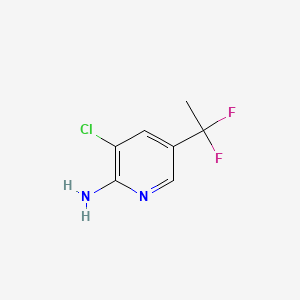 3-Chloro-5-(1,1-difluoroethyl)pyridin-2-amine