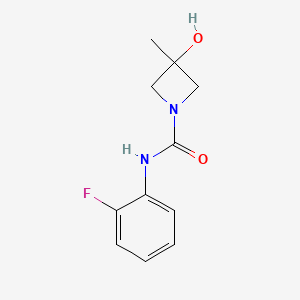 N-(2-fluorophenyl)-3-hydroxy-3-methylazetidine-1-carboxamide