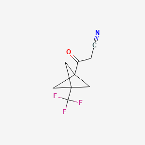 3-Oxo-3-(3-(trifluoromethyl)bicyclo[1.1.1]pentan-1-yl)propanenitrile