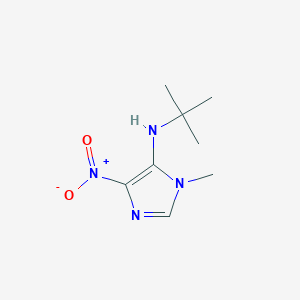 N-tert-butyl-1-methyl-4-nitro-1H-imidazol-5-amine