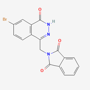 2-((6-Bromo-4-oxo-3,4-dihydrophthalazin-1-yl)methyl)isoindoline-1,3-dione