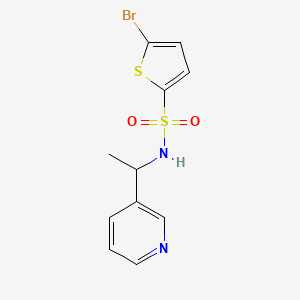 5-Bromo-n-(1-(pyridin-3-yl)ethyl)thiophene-2-sulfonamide