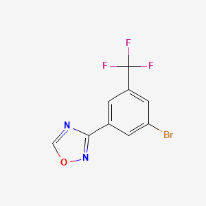 3-(3-Bromo-5-(trifluoromethyl)phenyl)-1,2,4-oxadiazole