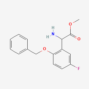 Methyl 2-amino-2-(2-(benzyloxy)-5-fluorophenyl)acetate