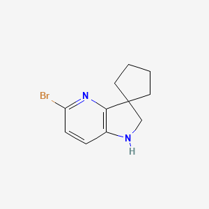 5'-Bromo-1',2'-dihydrospiro[cyclopentane-1,3'-pyrrolo[3,2-b]pyridine]