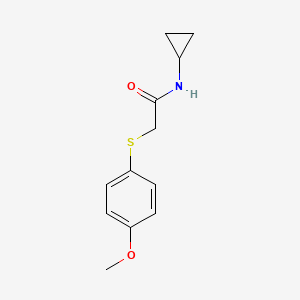 n-Cyclopropyl-2-((4-methoxyphenyl)thio)acetamide