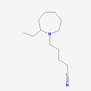 5-(2-Ethylazepan-1-yl)pentanenitrile