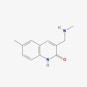 6-methyl-3-[(methylamino)methyl]quinolin-2(1H)-one