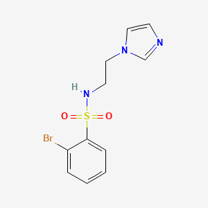 n-(2-(1h-Imidazol-1-yl)ethyl)-2-bromobenzenesulfonamide