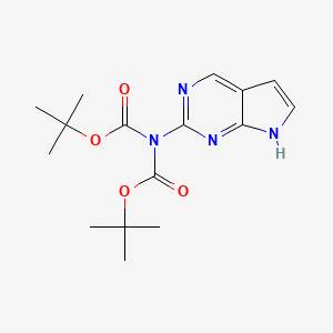 Di-tert-butyl (7H-pyrrolo[2,3-d]pyrimidin-2-yl)iminodicarbonate