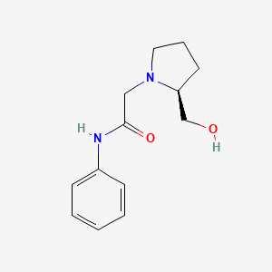 (S)-2-(2-(Hydroxymethyl)pyrrolidin-1-yl)-N-phenylacetamide