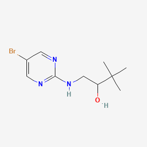 1-((5-Bromopyrimidin-2-yl)amino)-3,3-dimethylbutan-2-ol