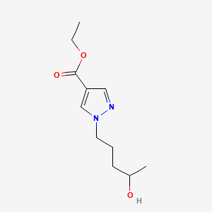 Ethyl 1-(4-hydroxypentyl)-1H-pyrazole-4-carboxylate