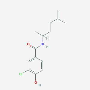 3-chloro-4-hydroxy-N-(5-methylhexan-2-yl)benzamide