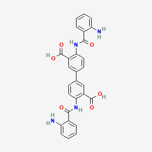 4,4'-Bis{[(2-aminophenyl)carbonyl]amino}biphenyl-3,3'-dicarboxylic acid