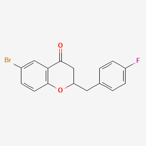 6-Bromo-2-(4-fluorobenzyl)chroman-4-one