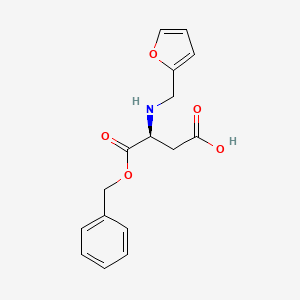 (S)-4-(benzyloxy)-3-((furan-2-ylmethyl)amino)-4-oxobutanoic acid