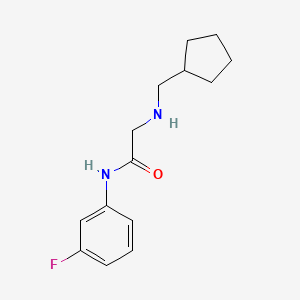 2-((Cyclopentylmethyl)amino)-N-(3-fluorophenyl)acetamide