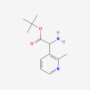 tert-Butyl 2-amino-2-(2-methylpyridin-3-yl)acetate