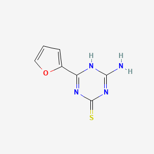 4-Amino-6-(furan-2-yl)-1,3,5-triazine-2-thiol