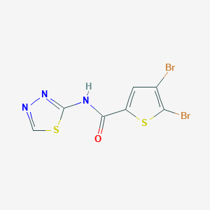 4,5-dibromo-N-(1,3,4-thiadiazol-2-yl)thiophene-2-carboxamide