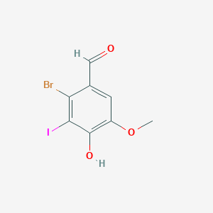 2-Bromo-4-hydroxy-3-iodo-5-methoxybenzaldehyde