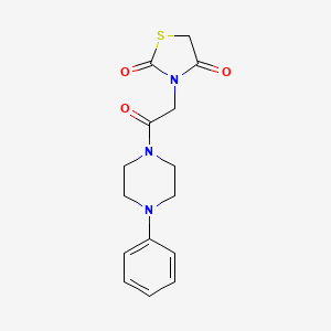 3-[2-Oxo-2-(4-phenylpiperazin-1-yl)ethyl]-1,3-thiazolidine-2,4-dione