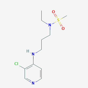 n-(3-((3-Chloropyridin-4-yl)amino)propyl)-N-ethylmethanesulfonamide