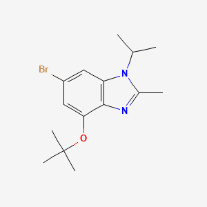 6-Bromo-4-(tert-butoxy)-1-isopropyl-2-methyl-1H-benzo[d]imidazole