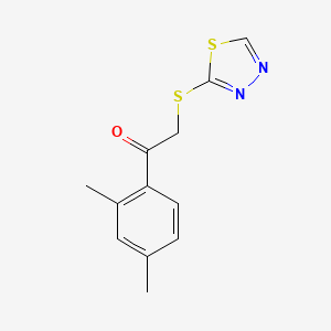 2-((1,3,4-Thiadiazol-2-yl)thio)-1-(2,4-dimethylphenyl)ethan-1-one