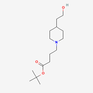 tert-Butyl 4-(4-(2-hydroxyethyl)piperidin-1-yl)butanoate