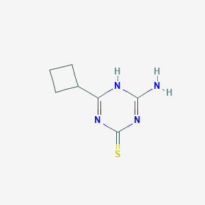 4-Amino-6-cyclobutyl-1,3,5-triazine-2-thiol