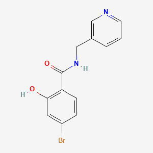 4-bromo-2-hydroxy-N-(pyridin-3-ylmethyl)benzamide