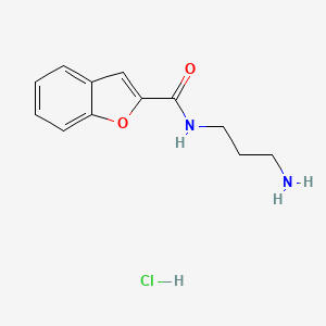 N-(3-aminopropyl)benzofuran-2-carboxamide hydrochloride