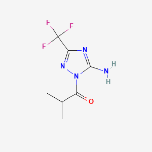 1-(5-Amino-3-(trifluoromethyl)-1H-1,2,4-triazol-1-yl)-2-methylpropan-1-one