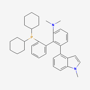 2'-(Dicyclohexylphosphanyl)-N,N-dimethyl-6-(1-methyl-1H-indol-4-yl)-[1,1'-biphenyl]-2-amine